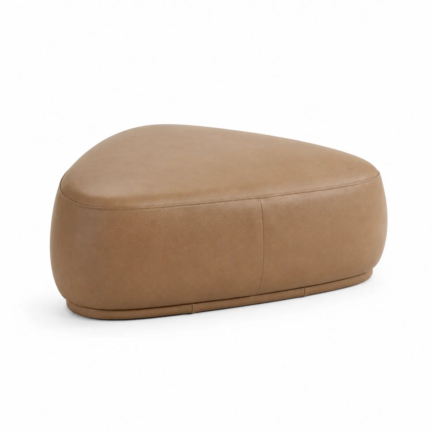 Pouf in Ecopelle Marrone 100x80x30 cm