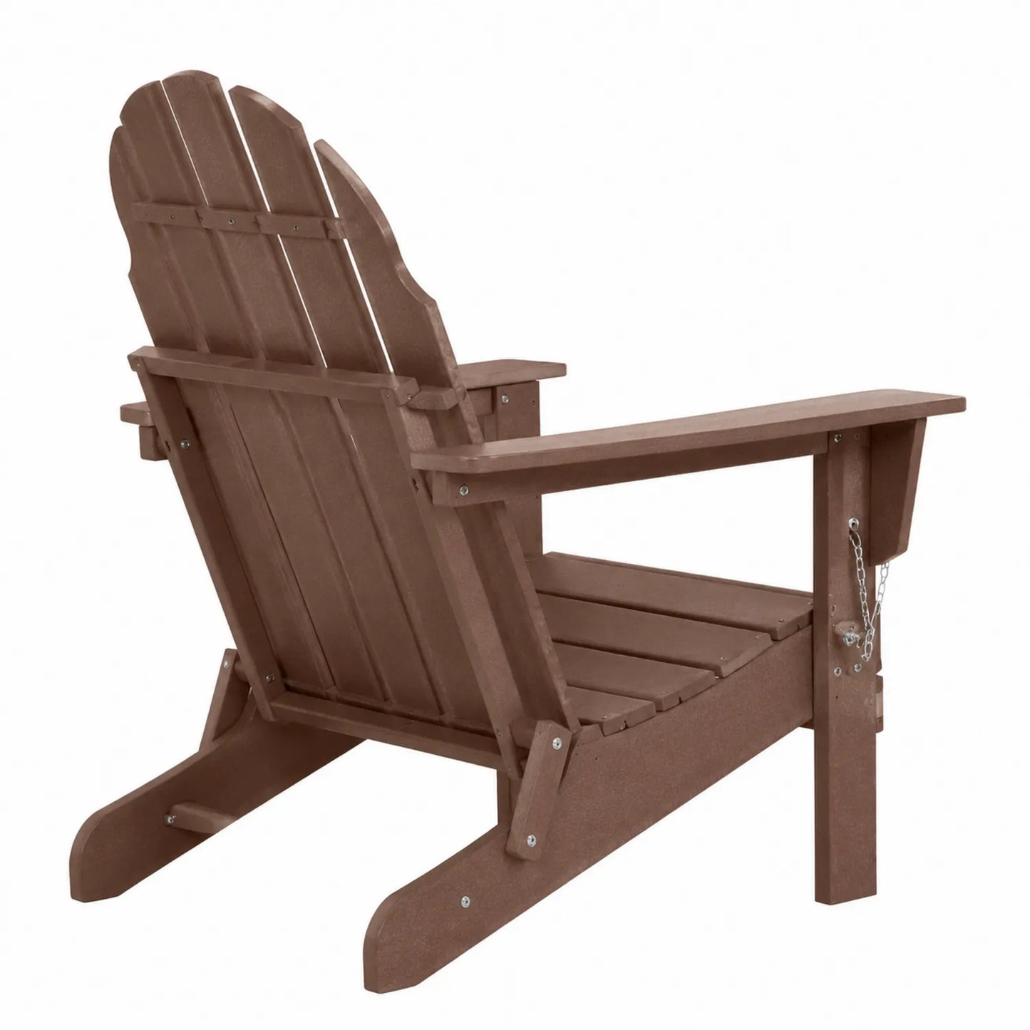 Sedia Adirondack da Esterno in Legno Composito Marrone