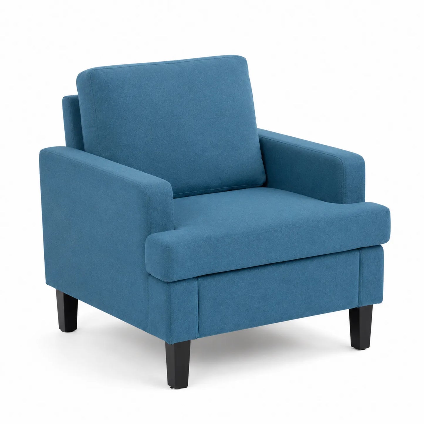 Poltrona in tessuto poliestere Blu con imbottitura in schiuma
