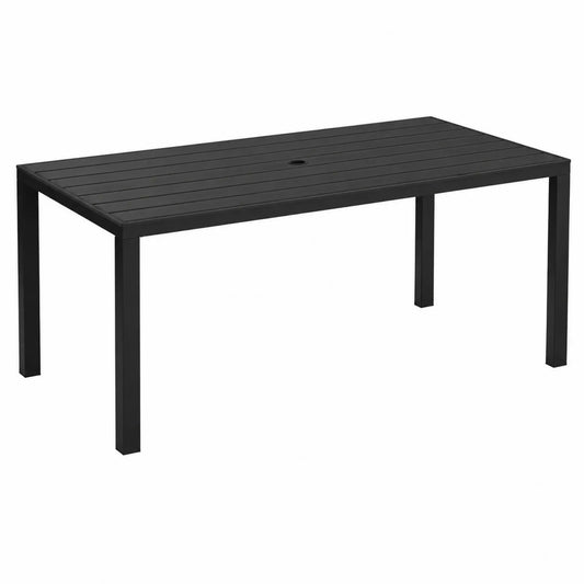 Tavolo da esterno in metallo nero