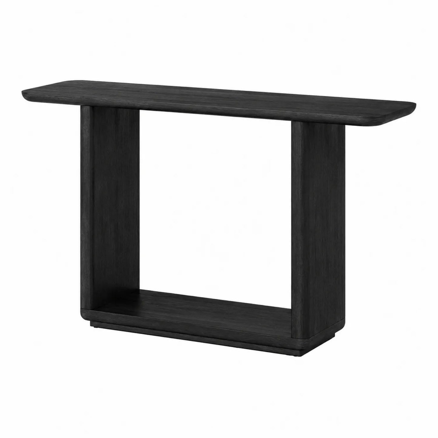Consolle in legno MDF nero 120x30x80 cm