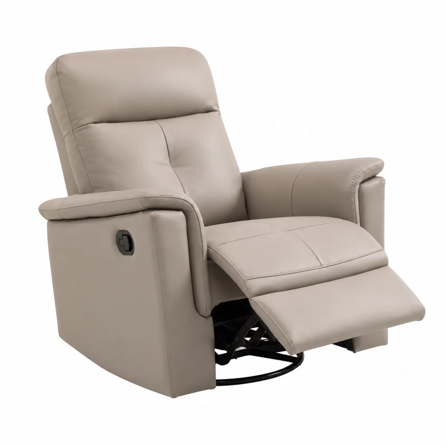 Poltrona Reclinabile in Pelle Sintetica Beige