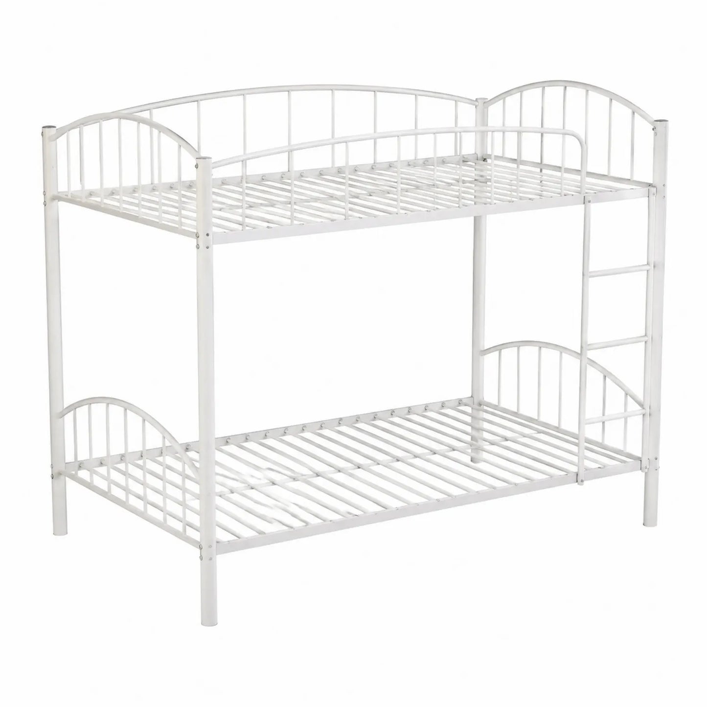 Letto a Castello in Metallo Bianco 200x90 cm
